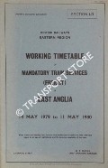 Working Timetable of Mandatory Train Services (Freight) - Section LD - East Anglia - 14 May 1979 to 11 May 1980 by British Railways Eastern Region